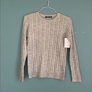 Gray MAK Sweater from Pink Lily Boutique